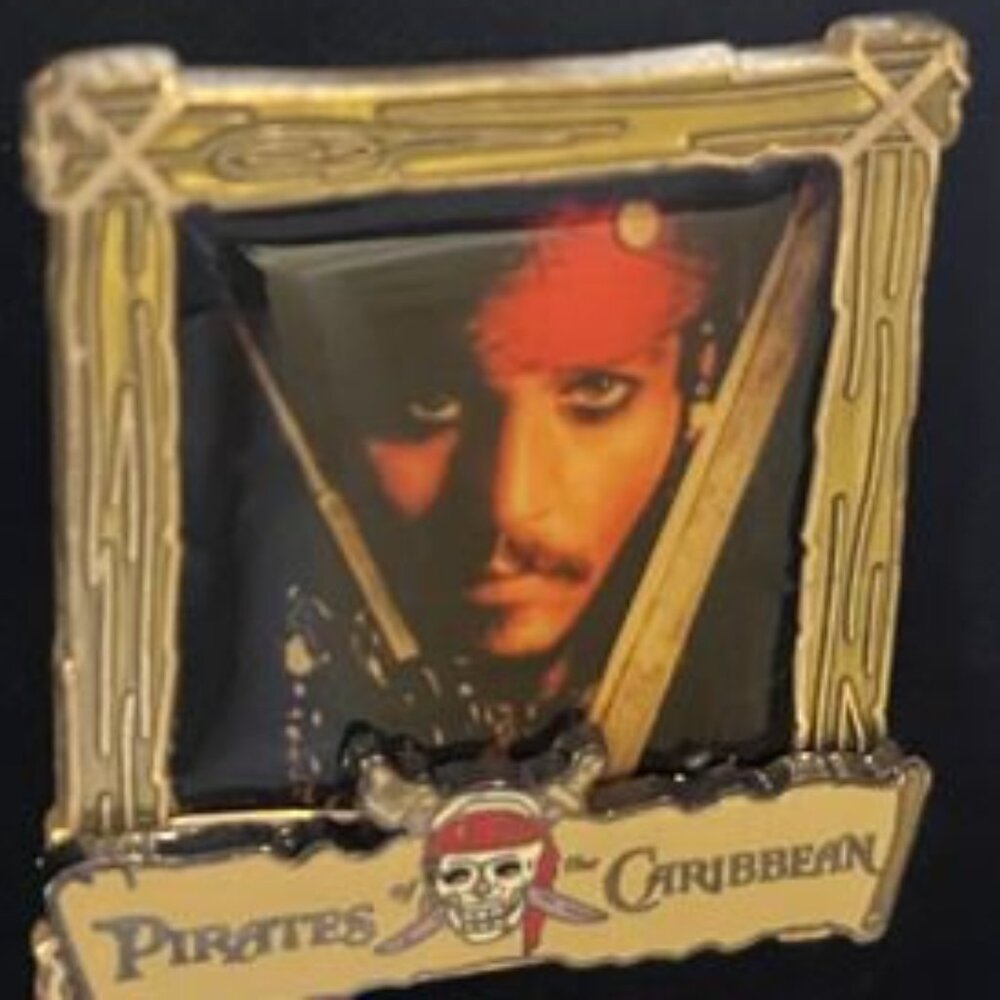 Disney Pirates of the Caribbean - Captain Jack Sparrow Poster pin#46400